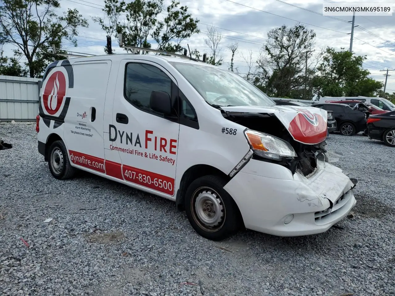 2021 Nissan Nv200 2.5S VIN: 3N6CM0KN3MK695189 Lot: 62714085