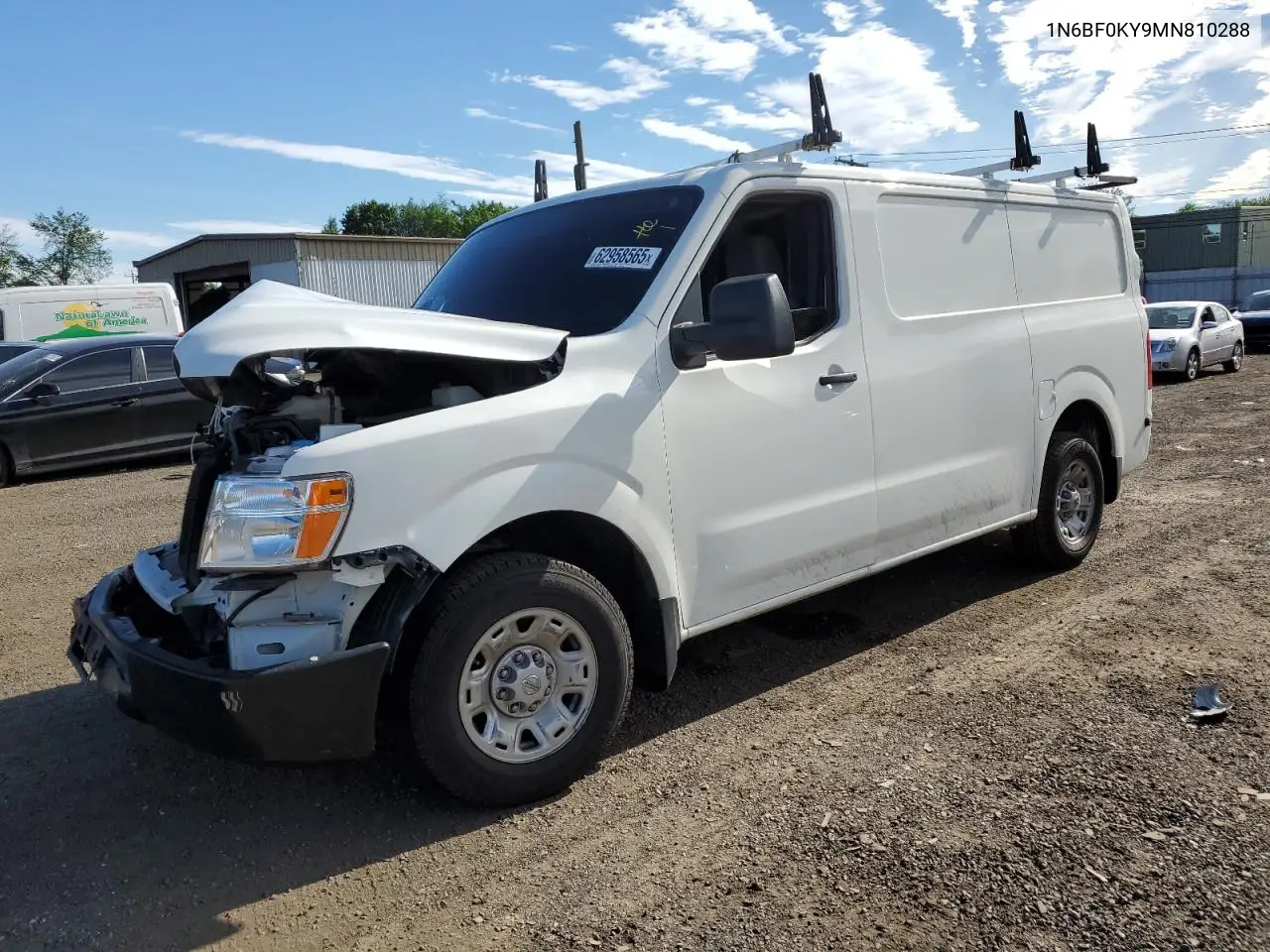 2021 Nissan Nv 2500 S VIN: 1N6BF0KY9MN810288 Lot: 62958565