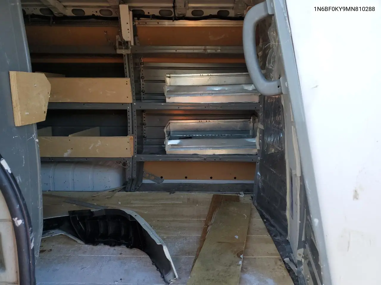 2021 Nissan Nv 2500 S VIN: 1N6BF0KY9MN810288 Lot: 62958565