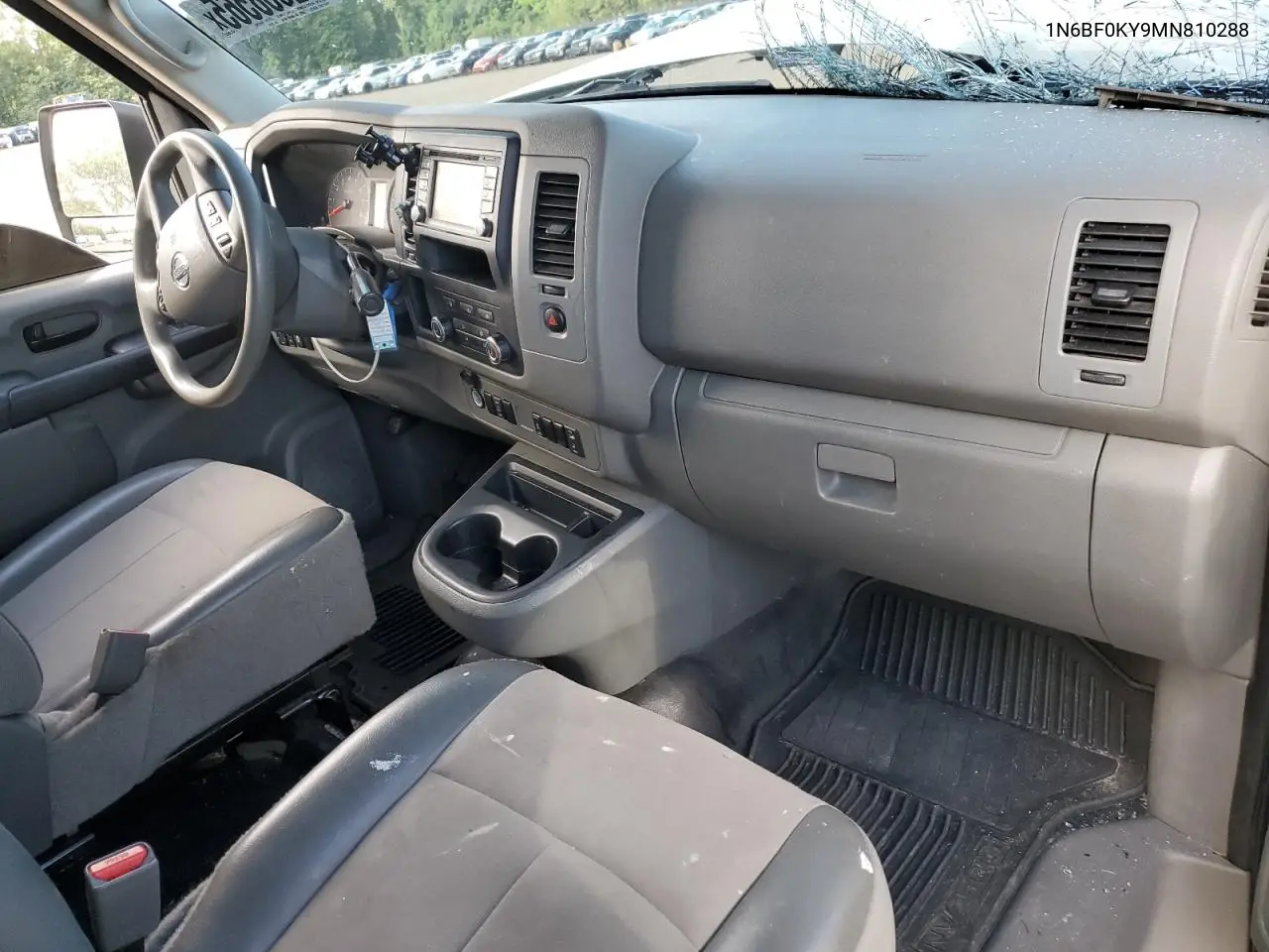 2021 Nissan Nv 2500 S VIN: 1N6BF0KY9MN810288 Lot: 62958565