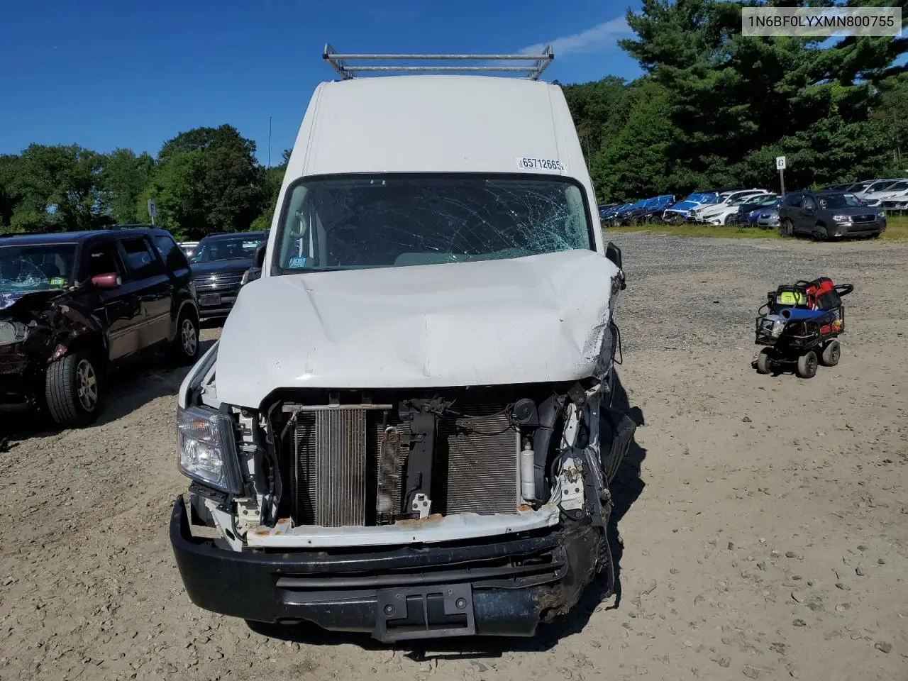 2021 Nissan Nv 2500 S VIN: 1N6BF0LYXMN800755 Lot: 65712665