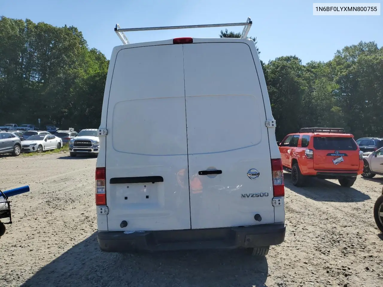 2021 Nissan Nv 2500 S VIN: 1N6BF0LYXMN800755 Lot: 65712665