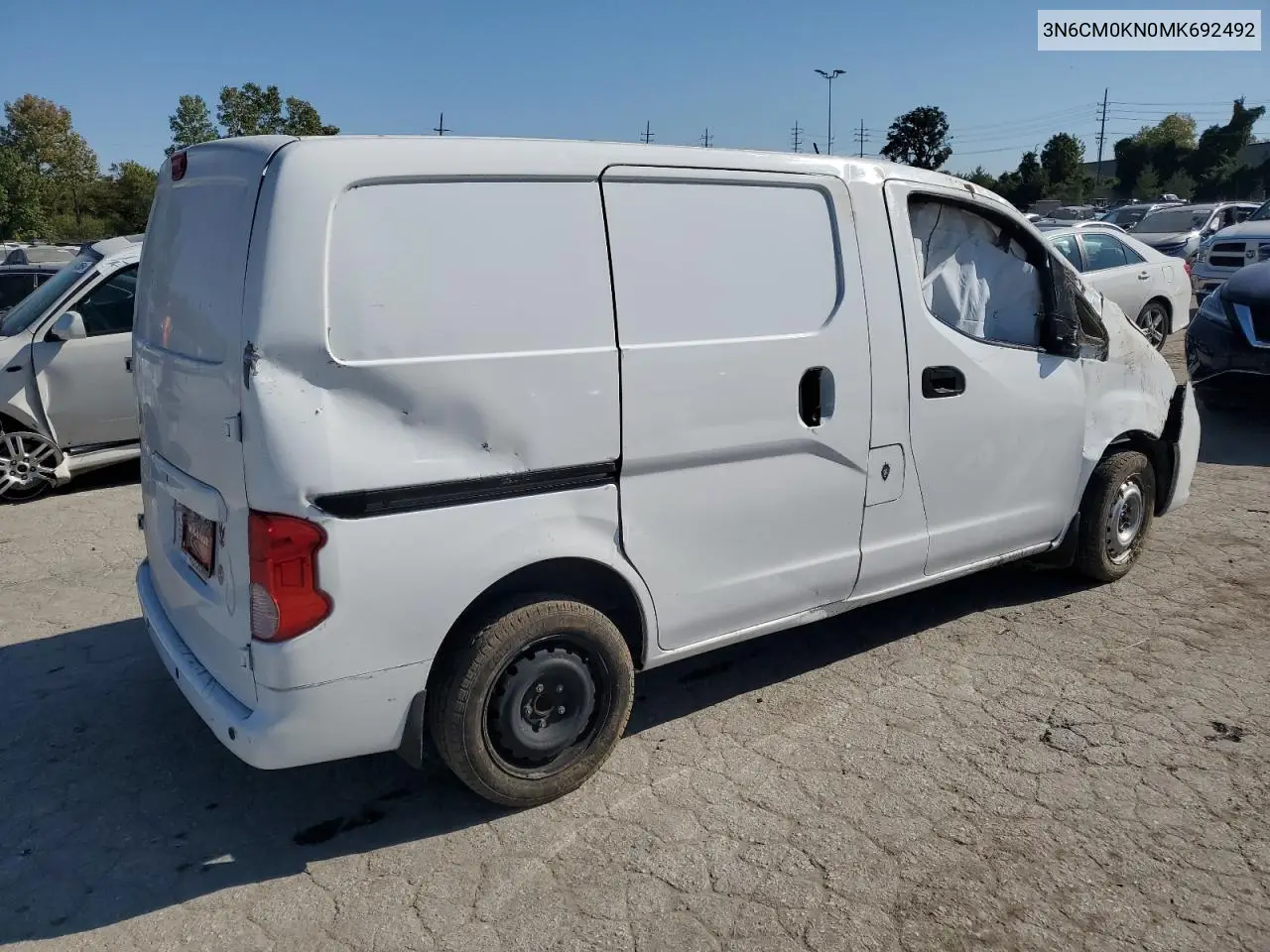 2021 Nissan Nv200 2.5S VIN: 3N6CM0KN0MK692492 Lot: 75454854