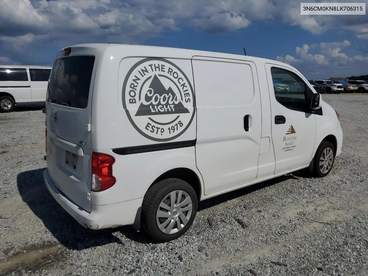 2020 Nissan Nv200 2.5S VIN: 3N6CM0KN8LK706315 Lot: 64399115