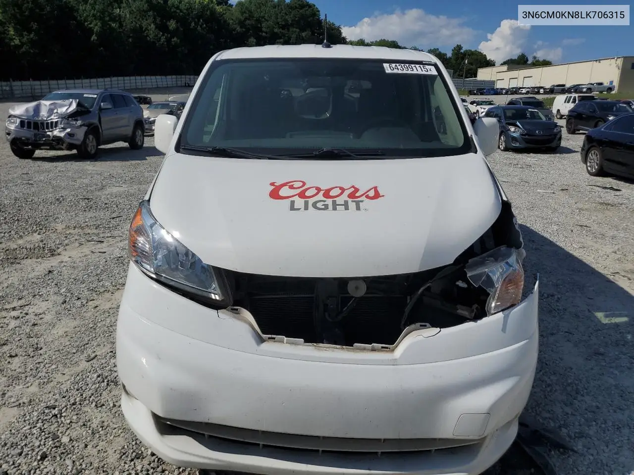 2020 Nissan Nv200 2.5S VIN: 3N6CM0KN8LK706315 Lot: 64399115