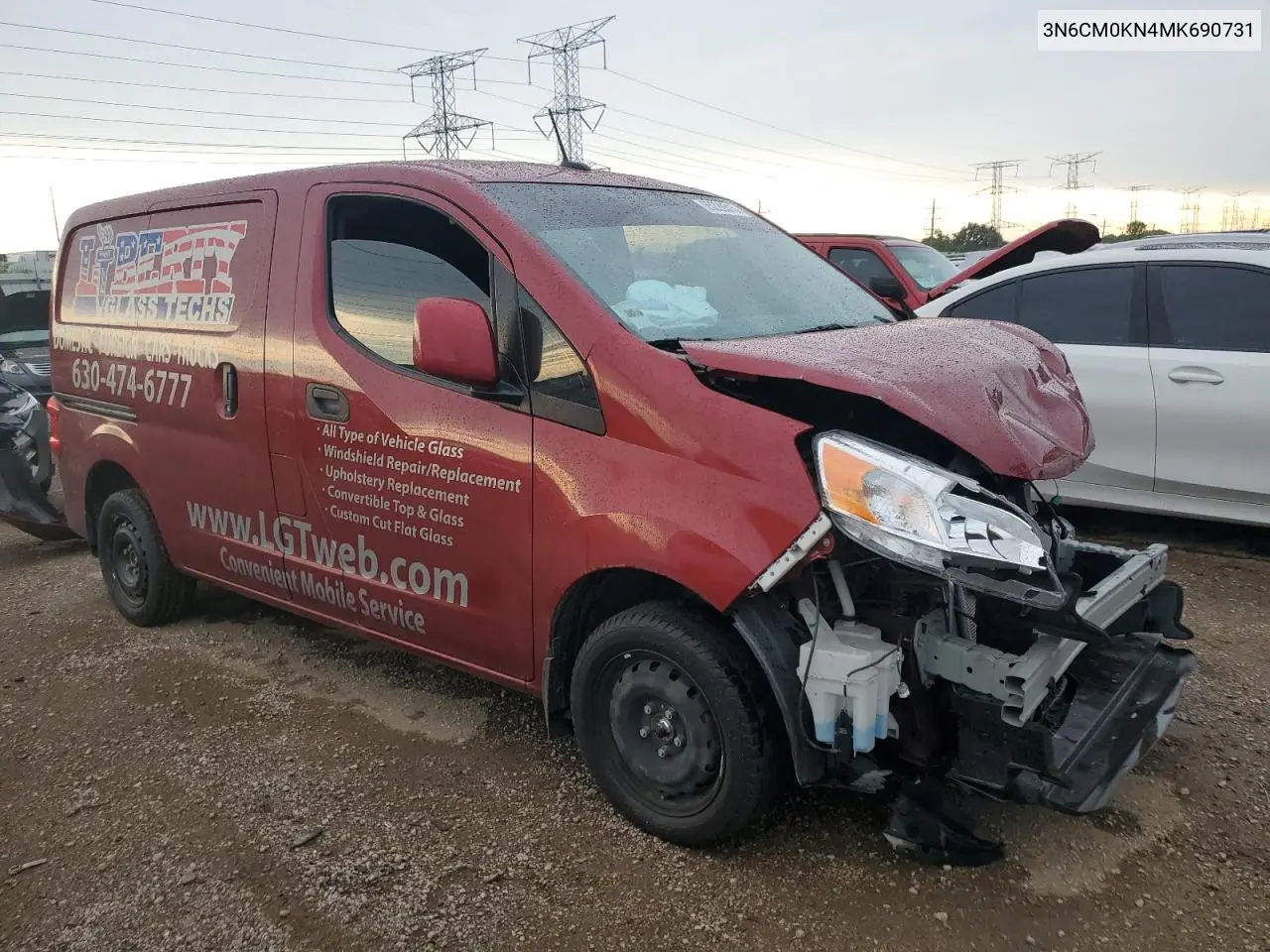 2021 Nissan Nv200 2.5S VIN: 3N6CM0KN4MK690731 Lot: 65220515