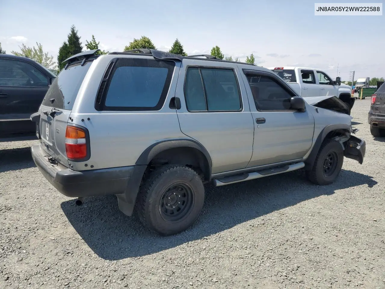 1998 Nissan Pathfinder Le VIN: JN8AR05Y2WW222588 Lot: 60874565