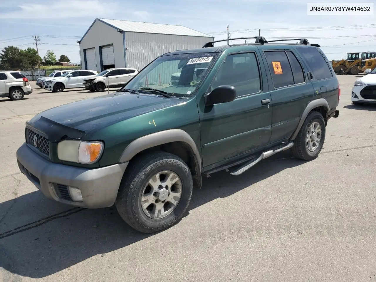 2000 Nissan Pathfinder Le VIN: JN8AR07Y8YW414632 Lot: 56224215
