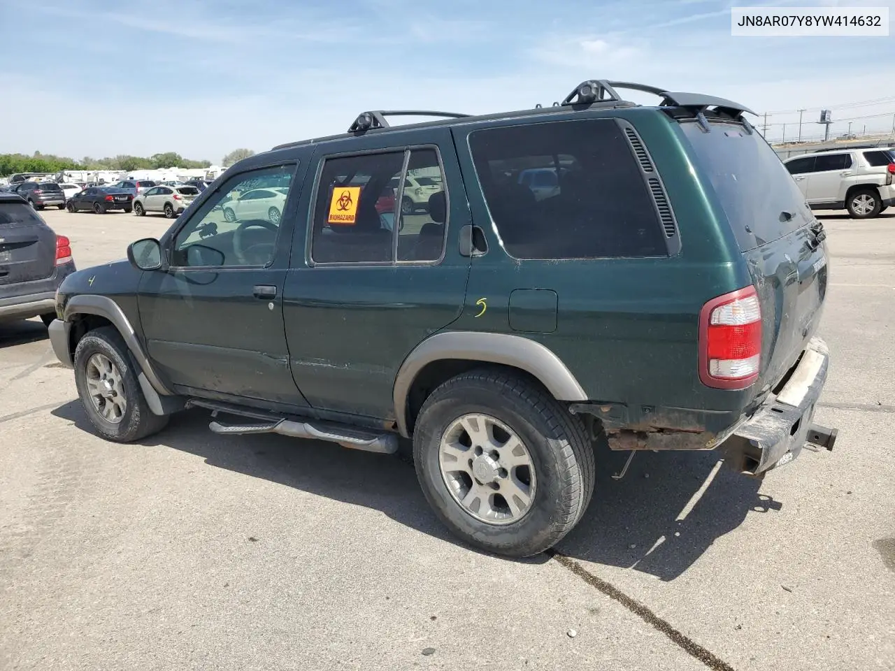 2000 Nissan Pathfinder Le VIN: JN8AR07Y8YW414632 Lot: 56224215