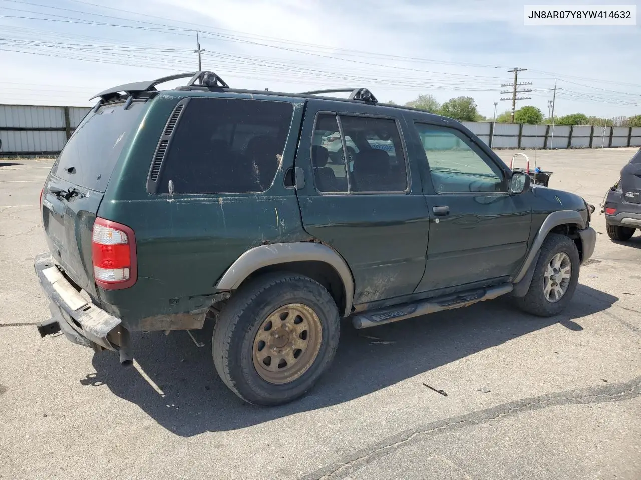 2000 Nissan Pathfinder Le VIN: JN8AR07Y8YW414632 Lot: 56224215