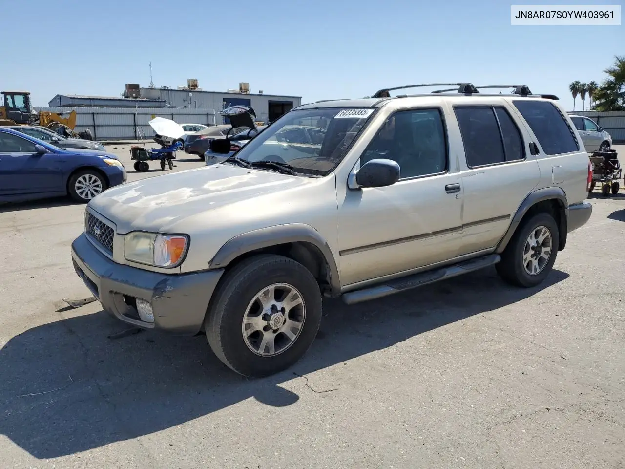 2000 Nissan Pathfinder Le VIN: JN8AR07S0YW403961 Lot: 60335885