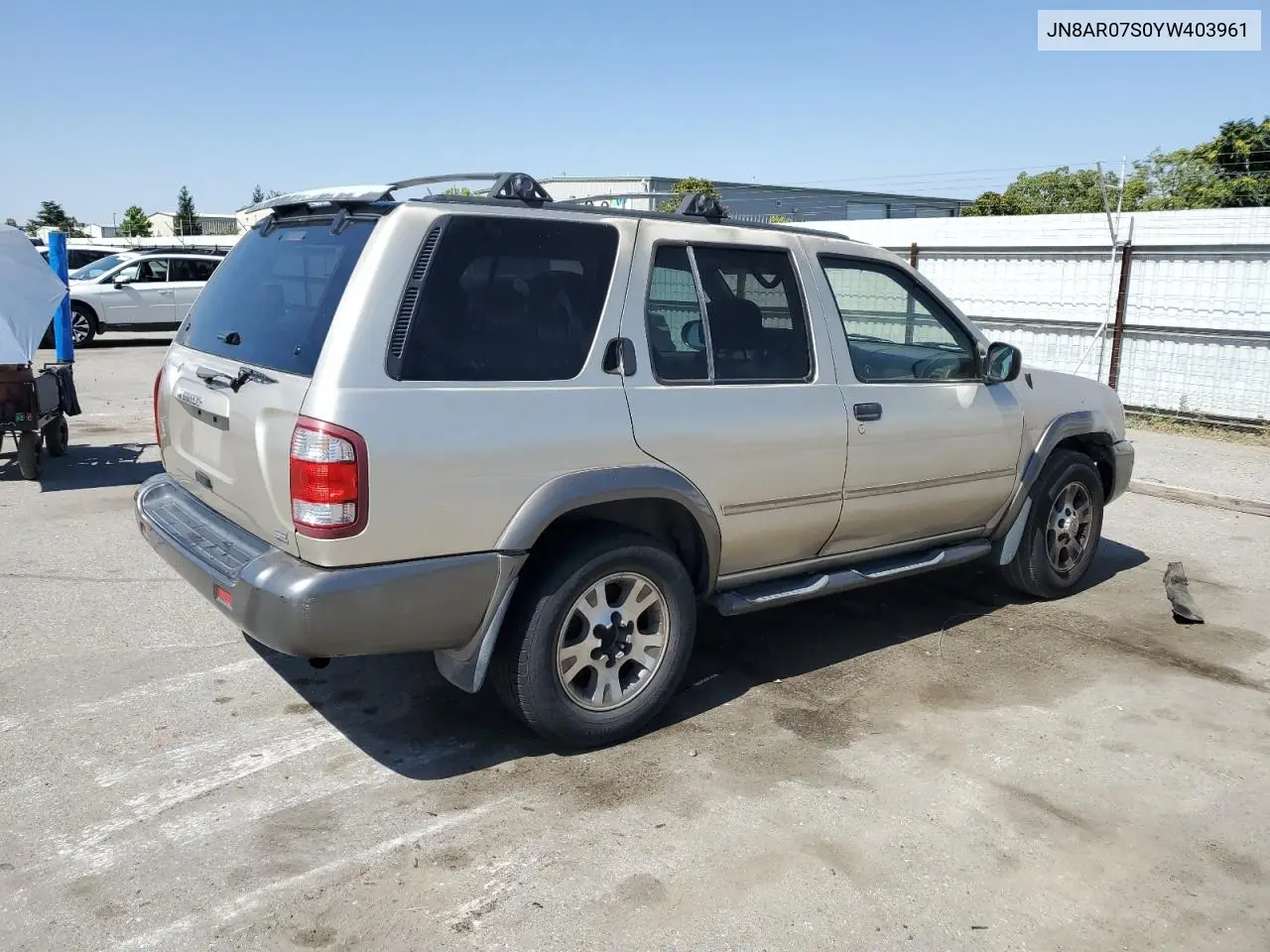 2000 Nissan Pathfinder Le VIN: JN8AR07S0YW403961 Lot: 60335885