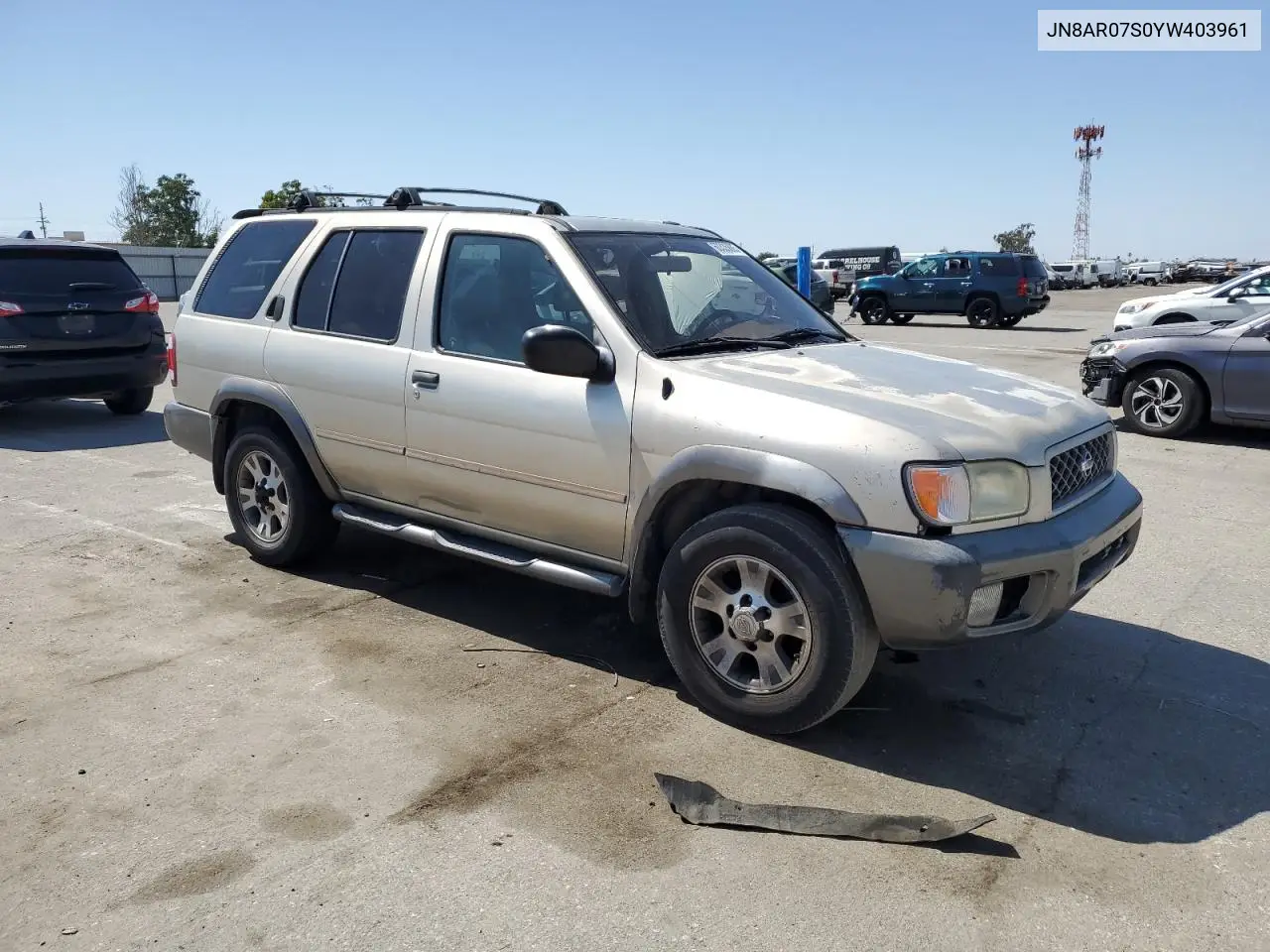 2000 Nissan Pathfinder Le VIN: JN8AR07S0YW403961 Lot: 60335885