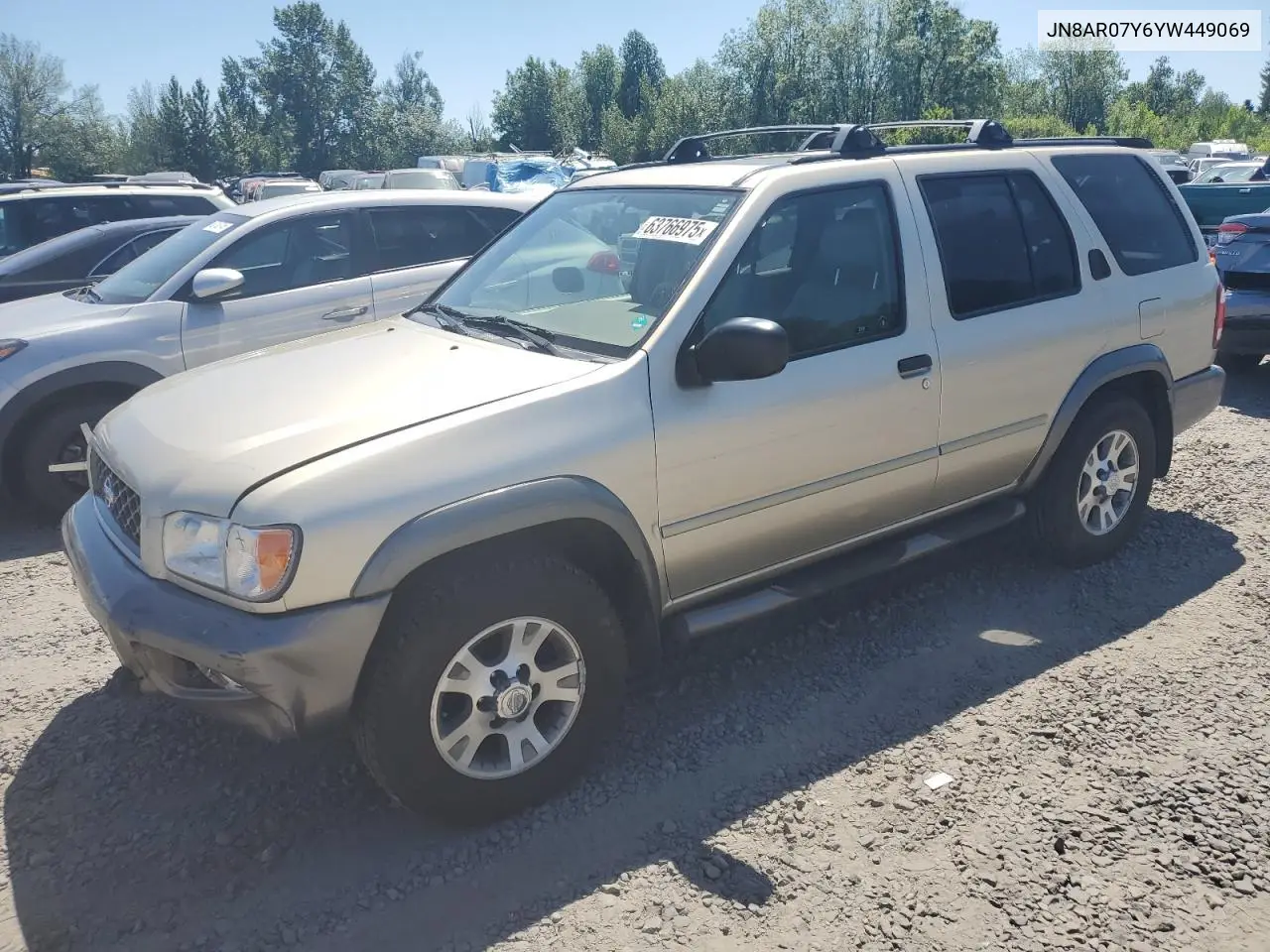 2000 Nissan Pathfinder Le VIN: JN8AR07Y6YW449069 Lot: 63766975