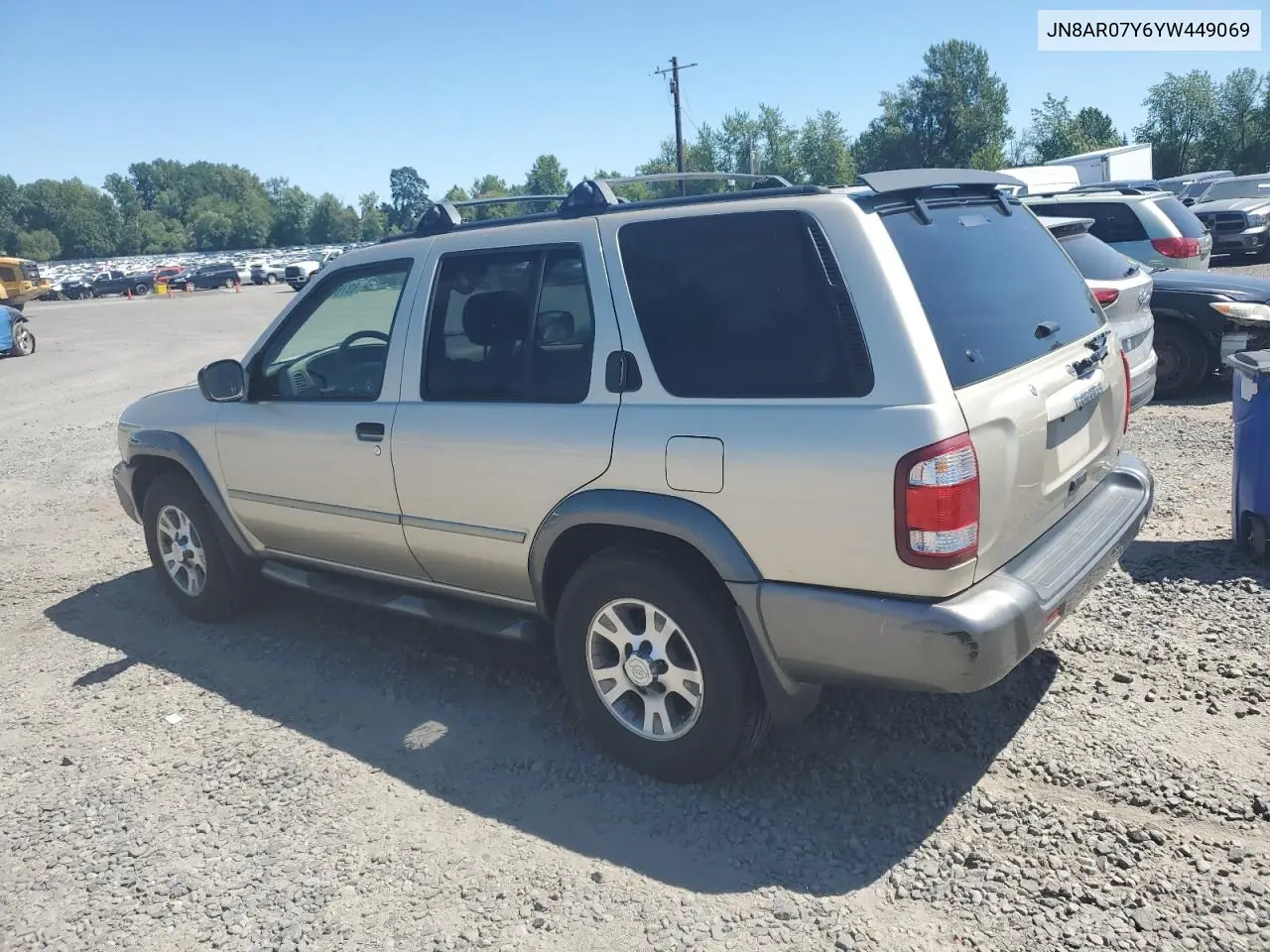 2000 Nissan Pathfinder Le VIN: JN8AR07Y6YW449069 Lot: 63766975