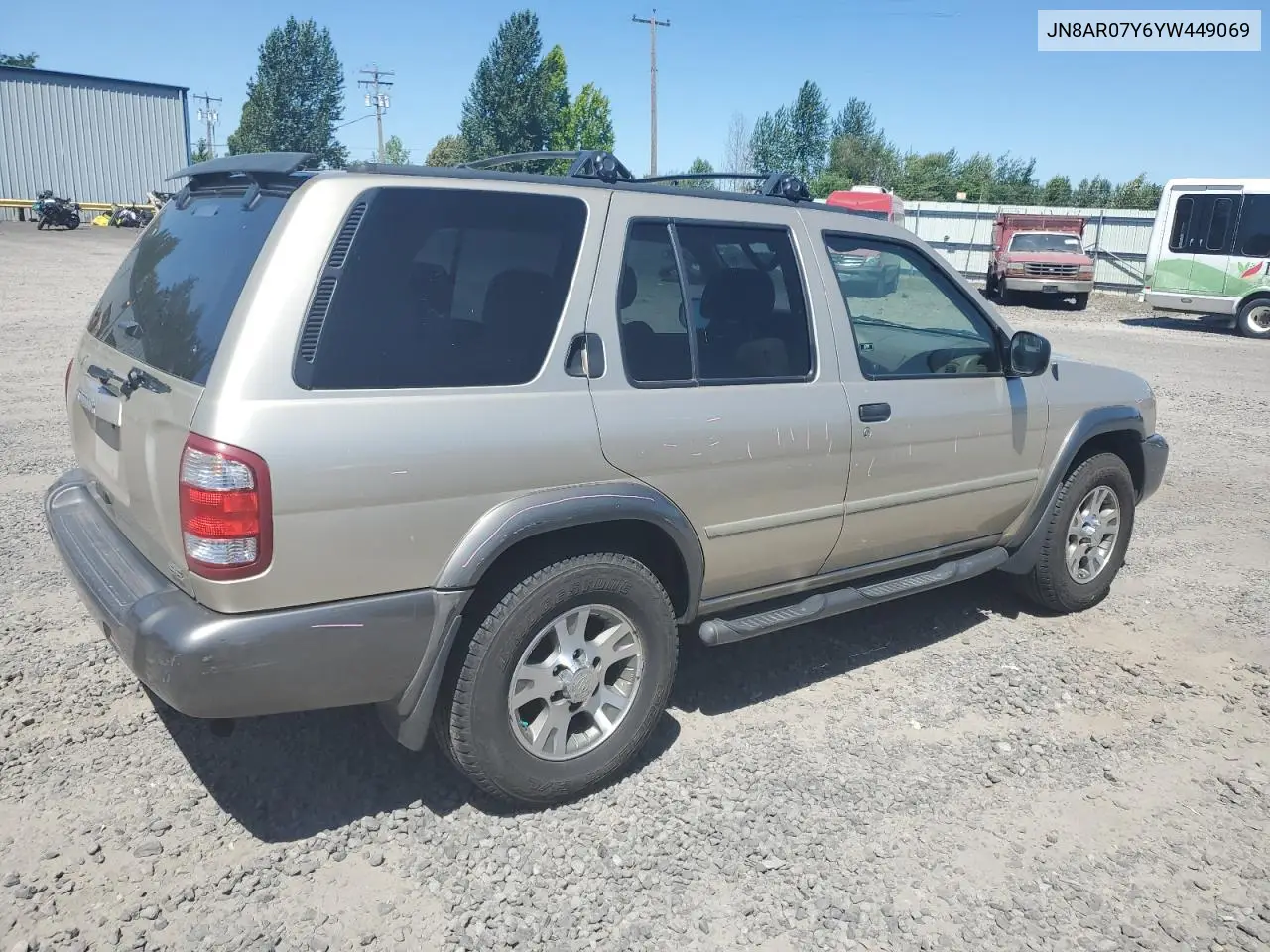 2000 Nissan Pathfinder Le VIN: JN8AR07Y6YW449069 Lot: 63766975