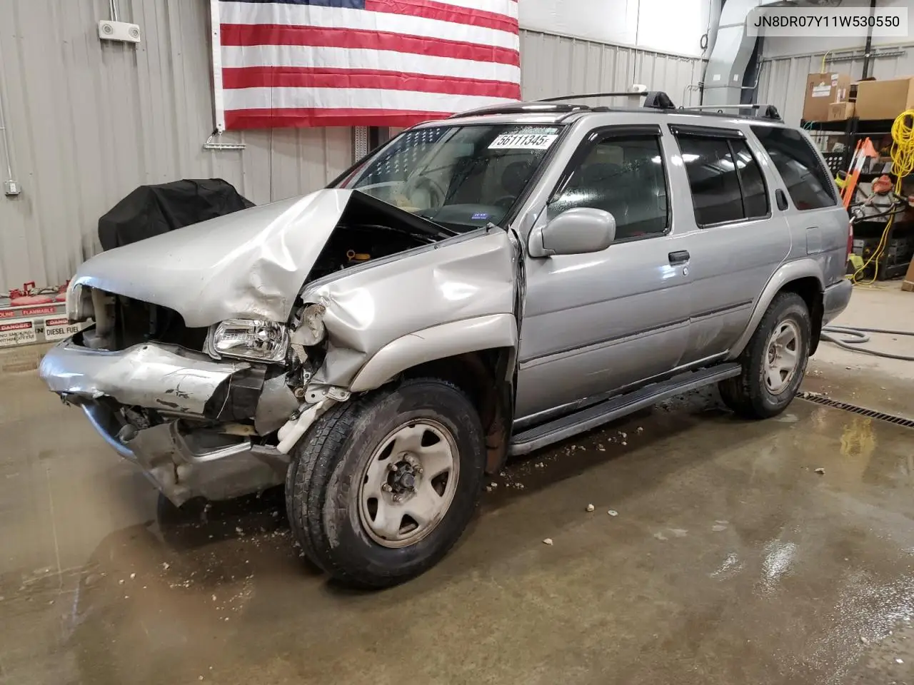 2001 Nissan Pathfinder Le VIN: JN8DR07Y11W530550 Lot: 56111345