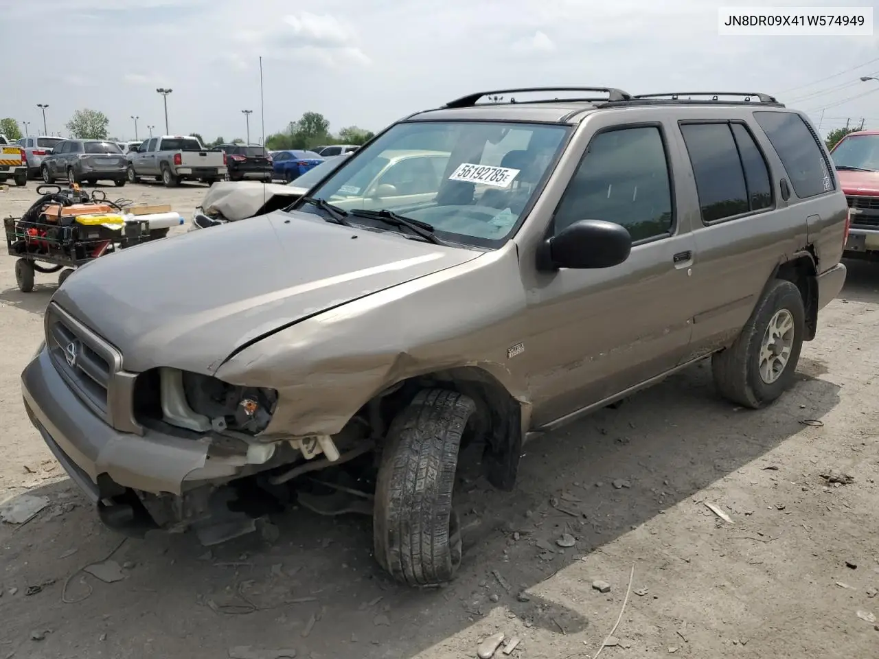 2001 Nissan Pathfinder Le VIN: JN8DR09X41W574949 Lot: 56192785