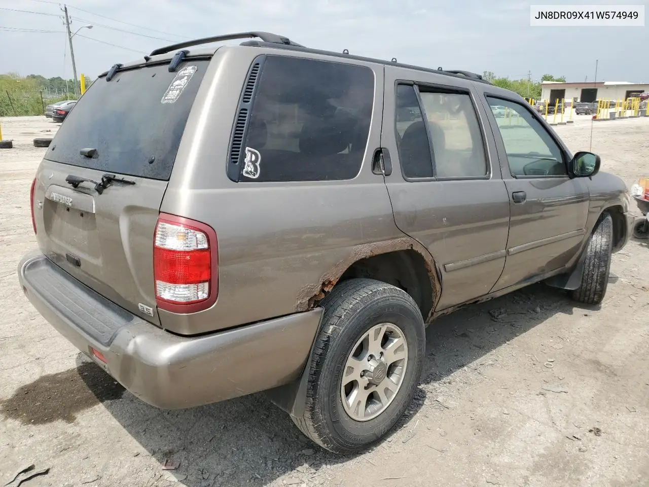 2001 Nissan Pathfinder Le VIN: JN8DR09X41W574949 Lot: 56192785
