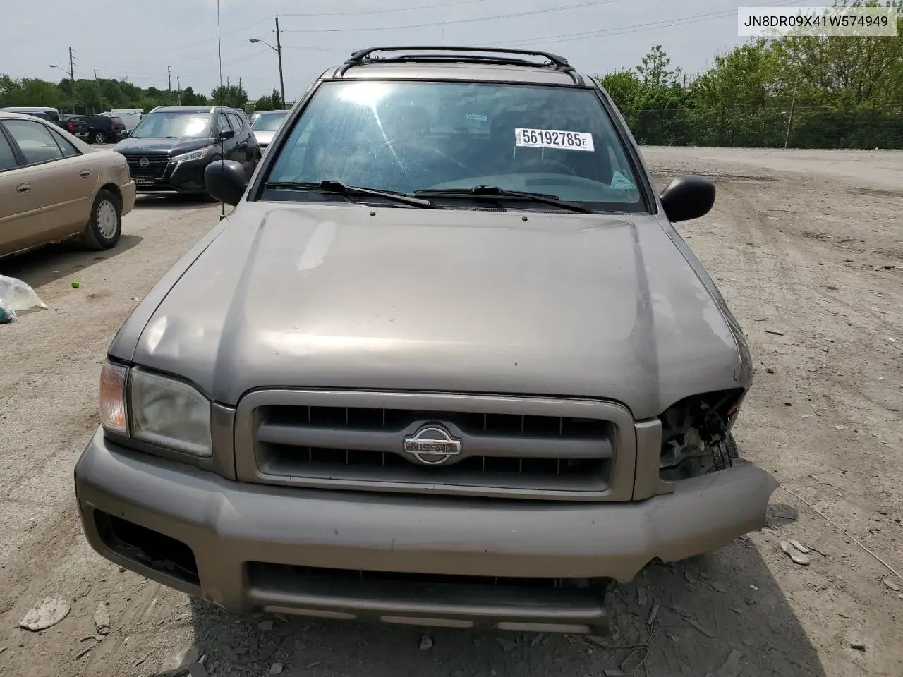 2001 Nissan Pathfinder Le VIN: JN8DR09X41W574949 Lot: 56192785