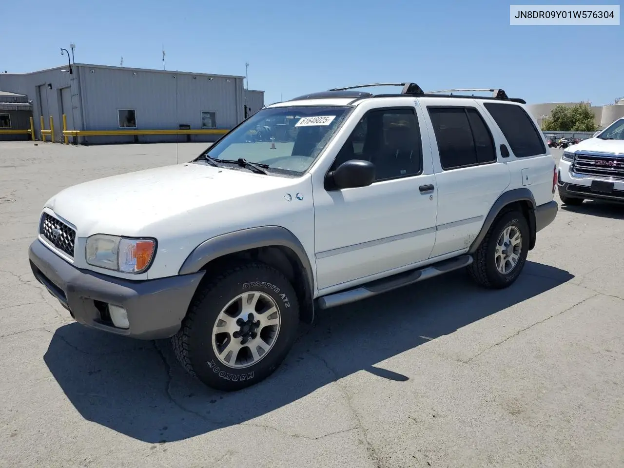 2001 Nissan Pathfinder Le VIN: JN8DR09Y01W576304 Lot: 61648025