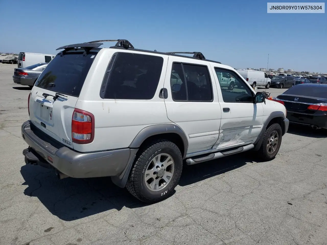 2001 Nissan Pathfinder Le VIN: JN8DR09Y01W576304 Lot: 61648025