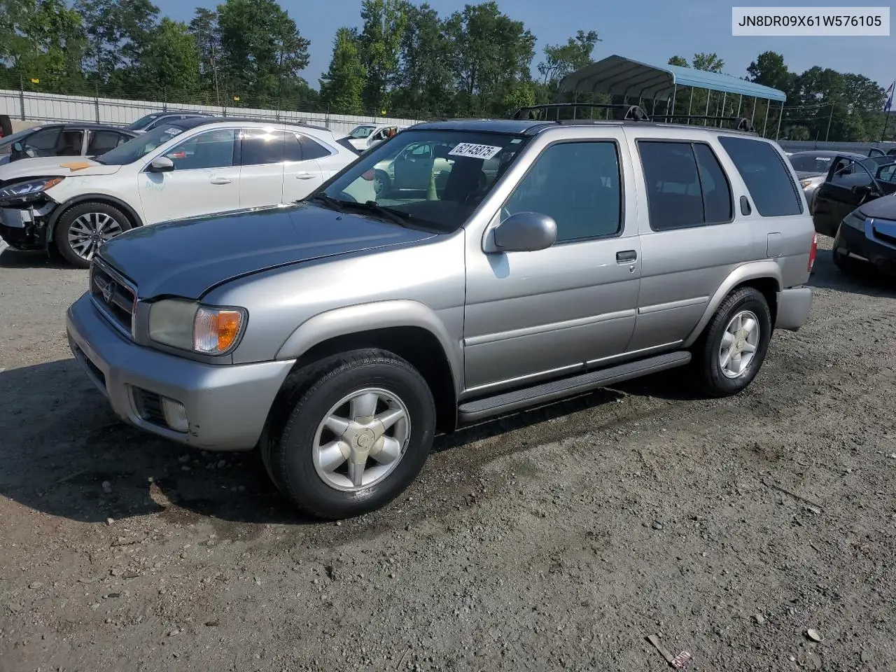 2001 Nissan Pathfinder Le VIN: JN8DR09X61W576105 Lot: 62145875