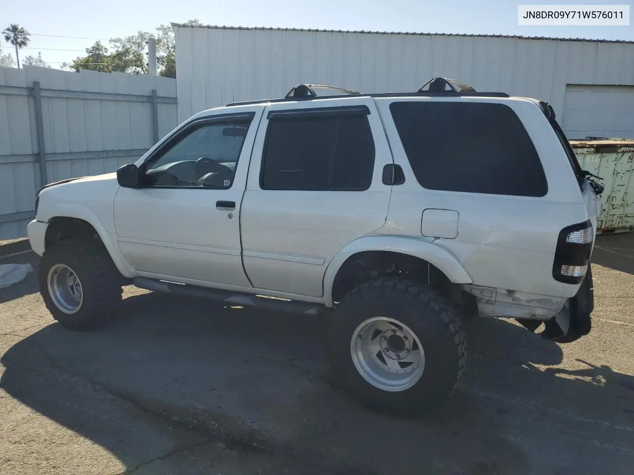 2001 Nissan Pathfinder Le VIN: JN8DR09Y71W576011 Lot: 62601375