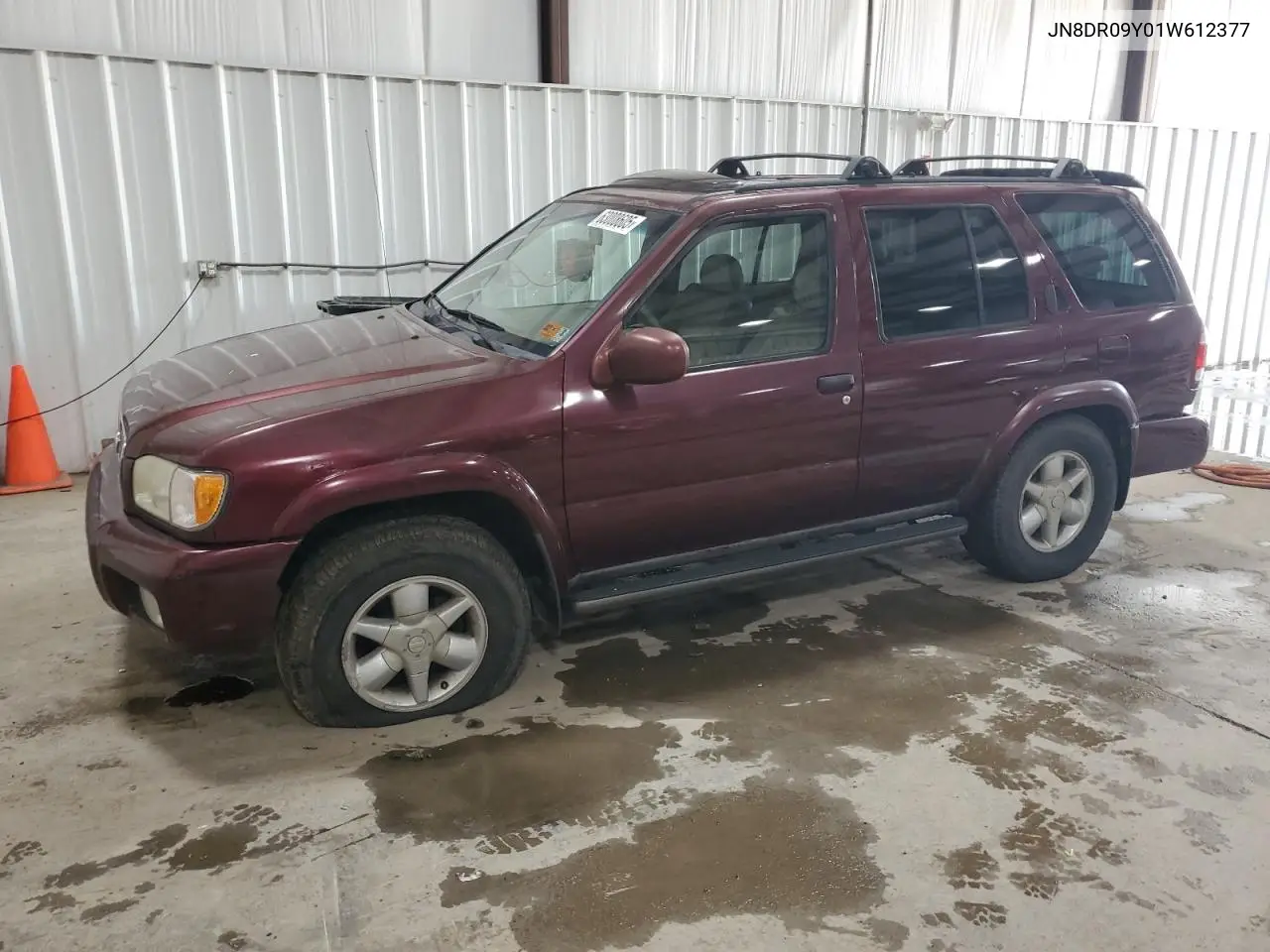 2001 Nissan Pathfinder Le VIN: JN8DR09Y01W612377 Lot: 63008605