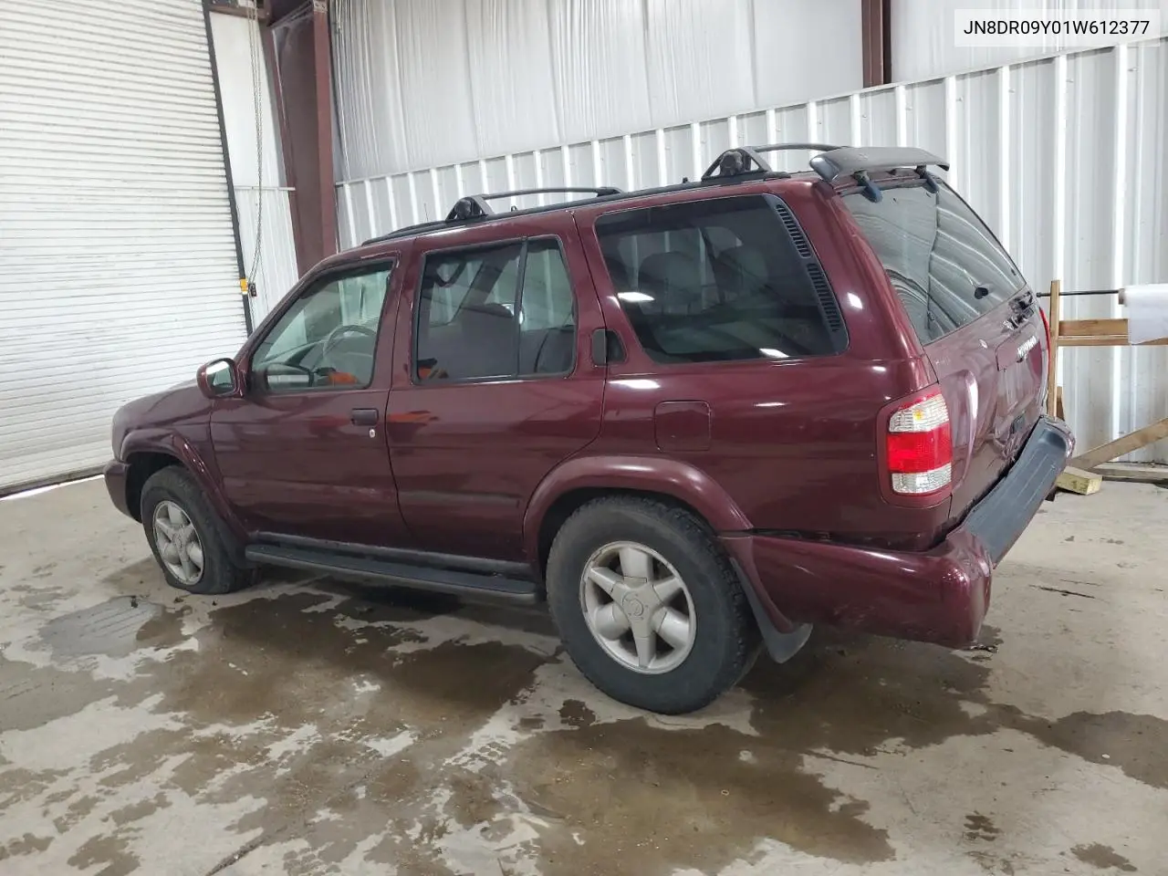 2001 Nissan Pathfinder Le VIN: JN8DR09Y01W612377 Lot: 63008605