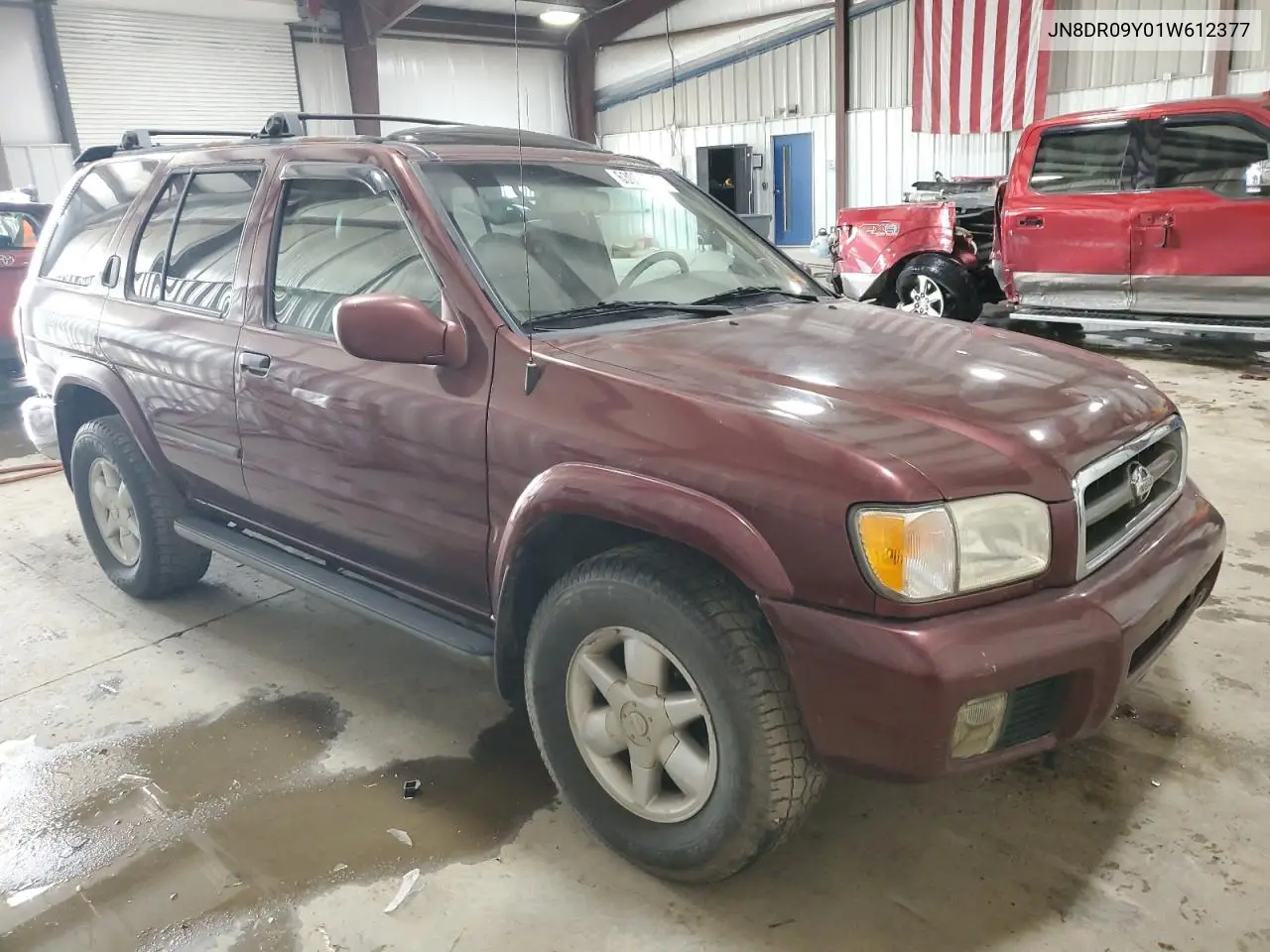 2001 Nissan Pathfinder Le VIN: JN8DR09Y01W612377 Lot: 63008605