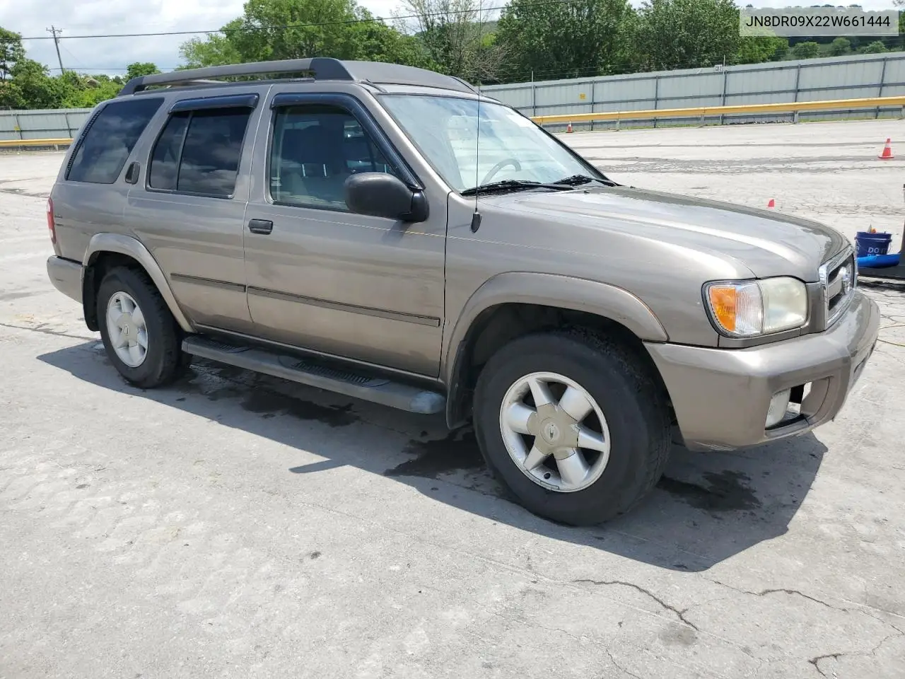 2002 Nissan Pathfinder Le VIN: JN8DR09X22W661444 Lot: 58790165