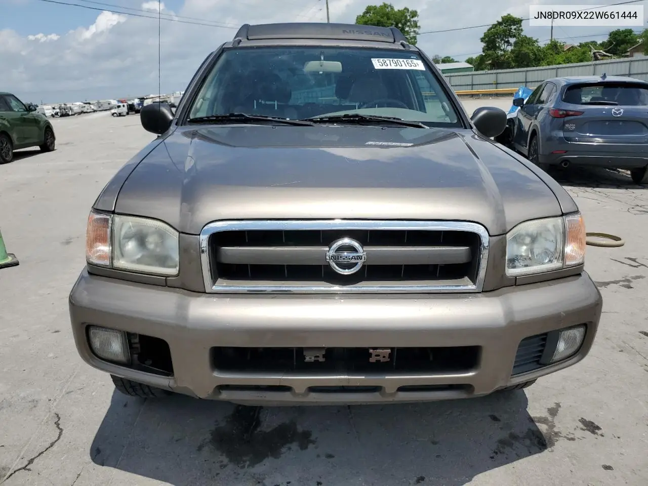 2002 Nissan Pathfinder Le VIN: JN8DR09X22W661444 Lot: 58790165
