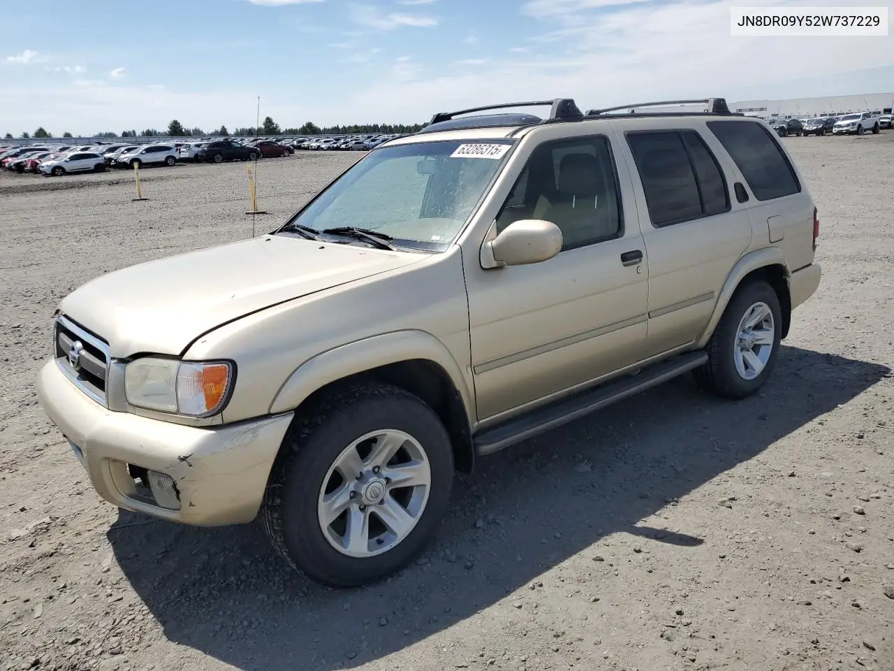2002 Nissan Pathfinder Le VIN: JN8DR09Y52W737229 Lot: 63286315