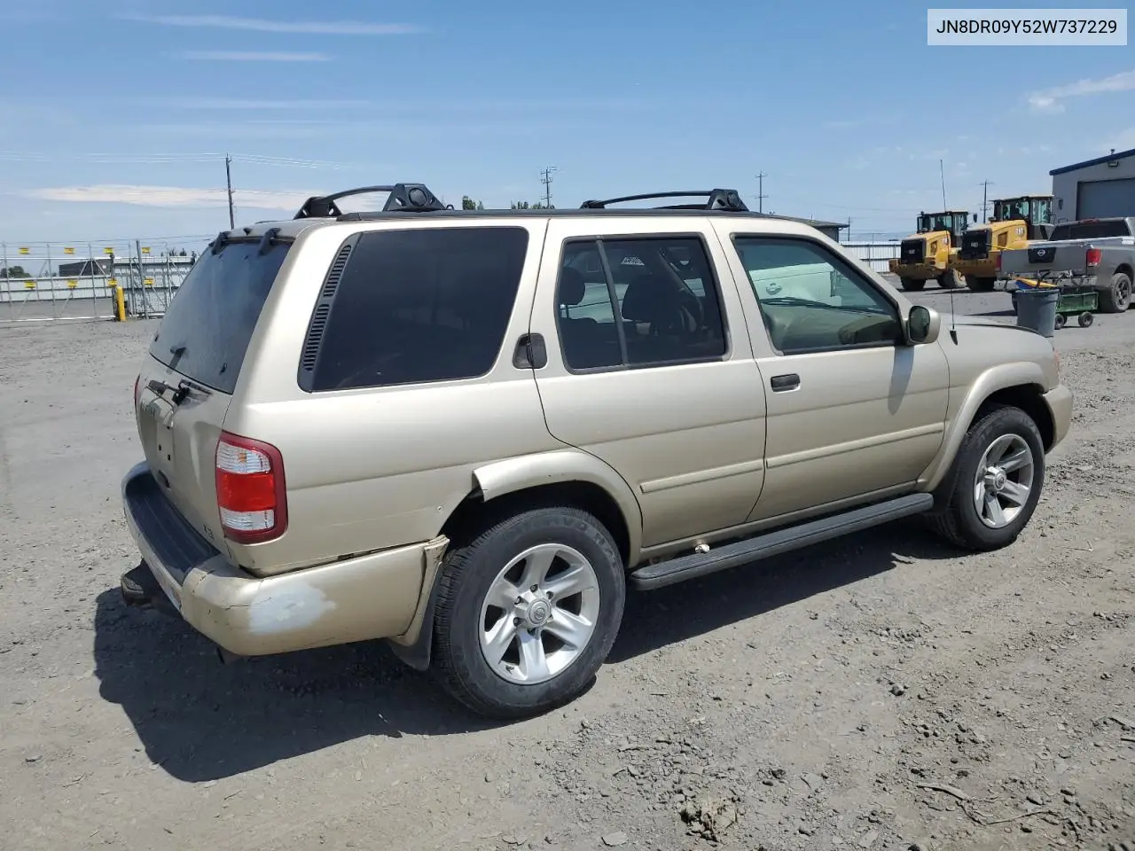 2002 Nissan Pathfinder Le VIN: JN8DR09Y52W737229 Lot: 63286315