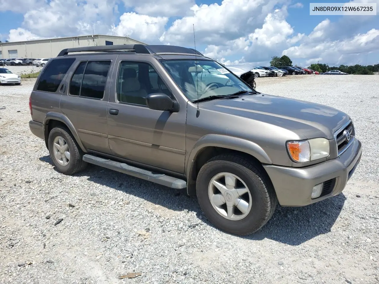 2002 Nissan Pathfinder Le VIN: JN8DR09X12W667235 Lot: 63386025