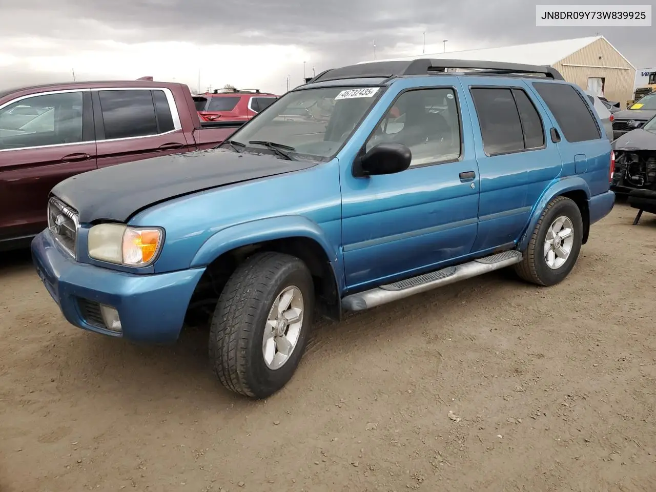 2003 Nissan Pathfinder Le VIN: JN8DR09Y73W839925 Lot: 46732435