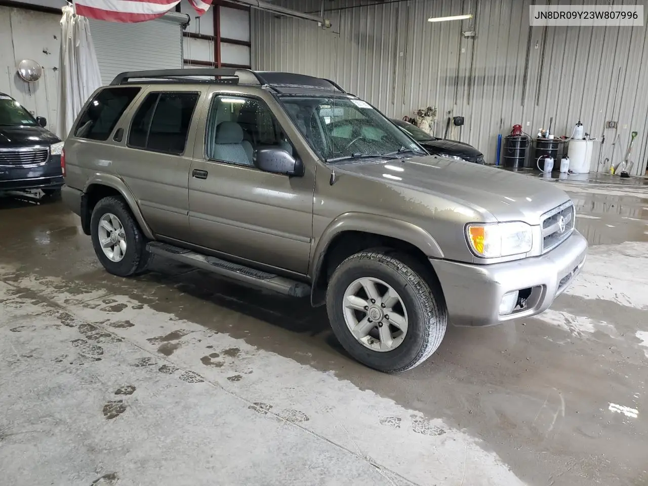 2003 Nissan Pathfinder Le VIN: JN8DR09Y23W807996 Lot: 56011985