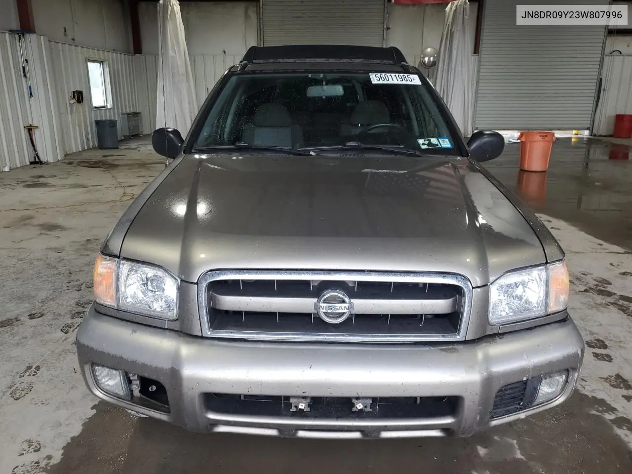 2003 Nissan Pathfinder Le VIN: JN8DR09Y23W807996 Lot: 56011985