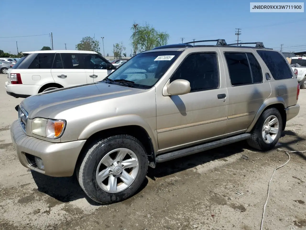 2003 Nissan Pathfinder Le VIN: JN8DR09XX3W711900 Lot: 56075895