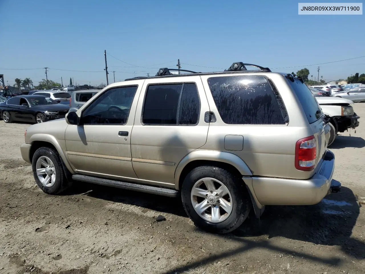 2003 Nissan Pathfinder Le VIN: JN8DR09XX3W711900 Lot: 56075895