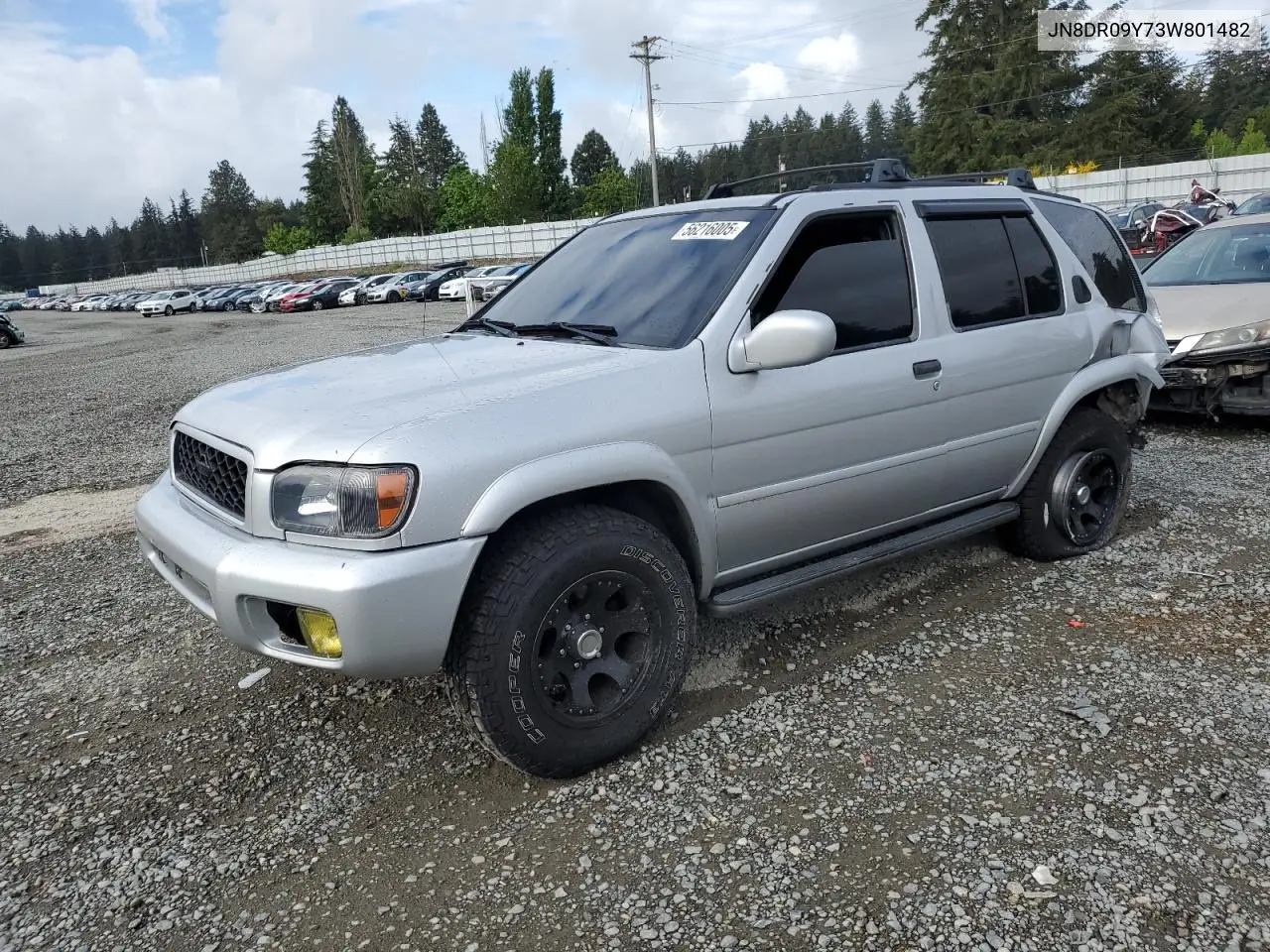 2003 Nissan Pathfinder Le VIN: JN8DR09Y73W801482 Lot: 56216005