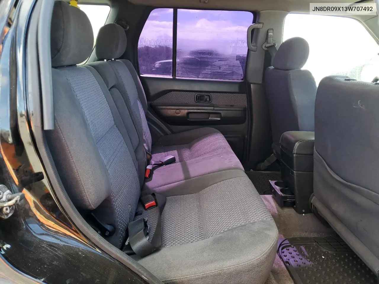 2003 Nissan Pathfinder Le VIN: JN8DR09X13W707492 Lot: 60746795