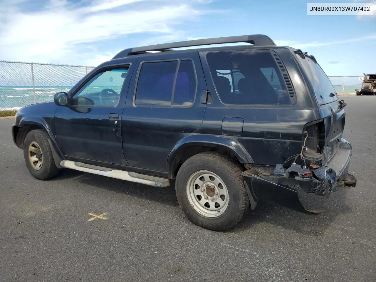 2003 Nissan Pathfinder Le VIN: JN8DR09X13W707492 Lot: 60746795