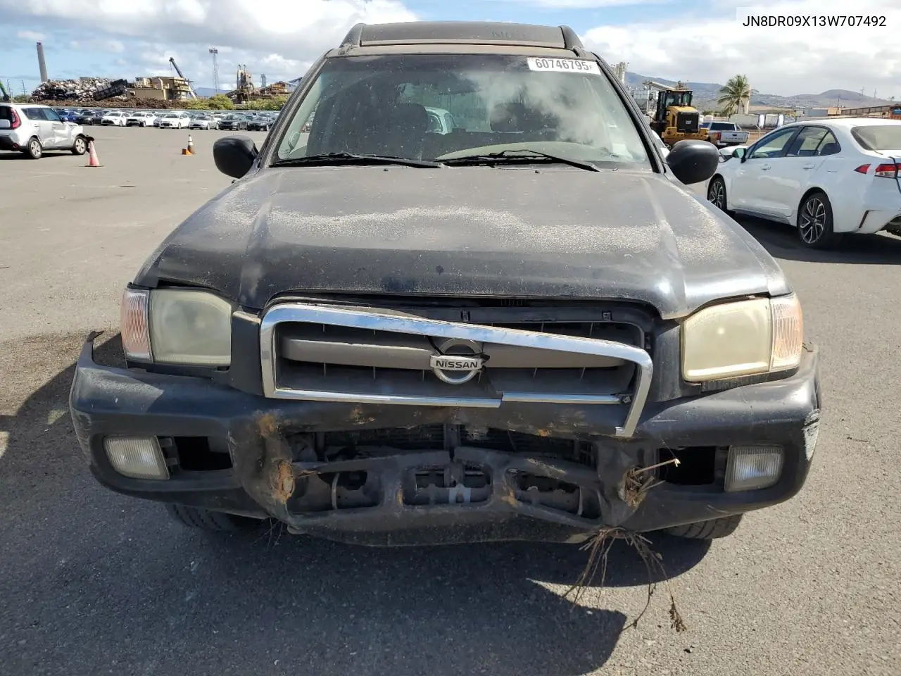 2003 Nissan Pathfinder Le VIN: JN8DR09X13W707492 Lot: 60746795