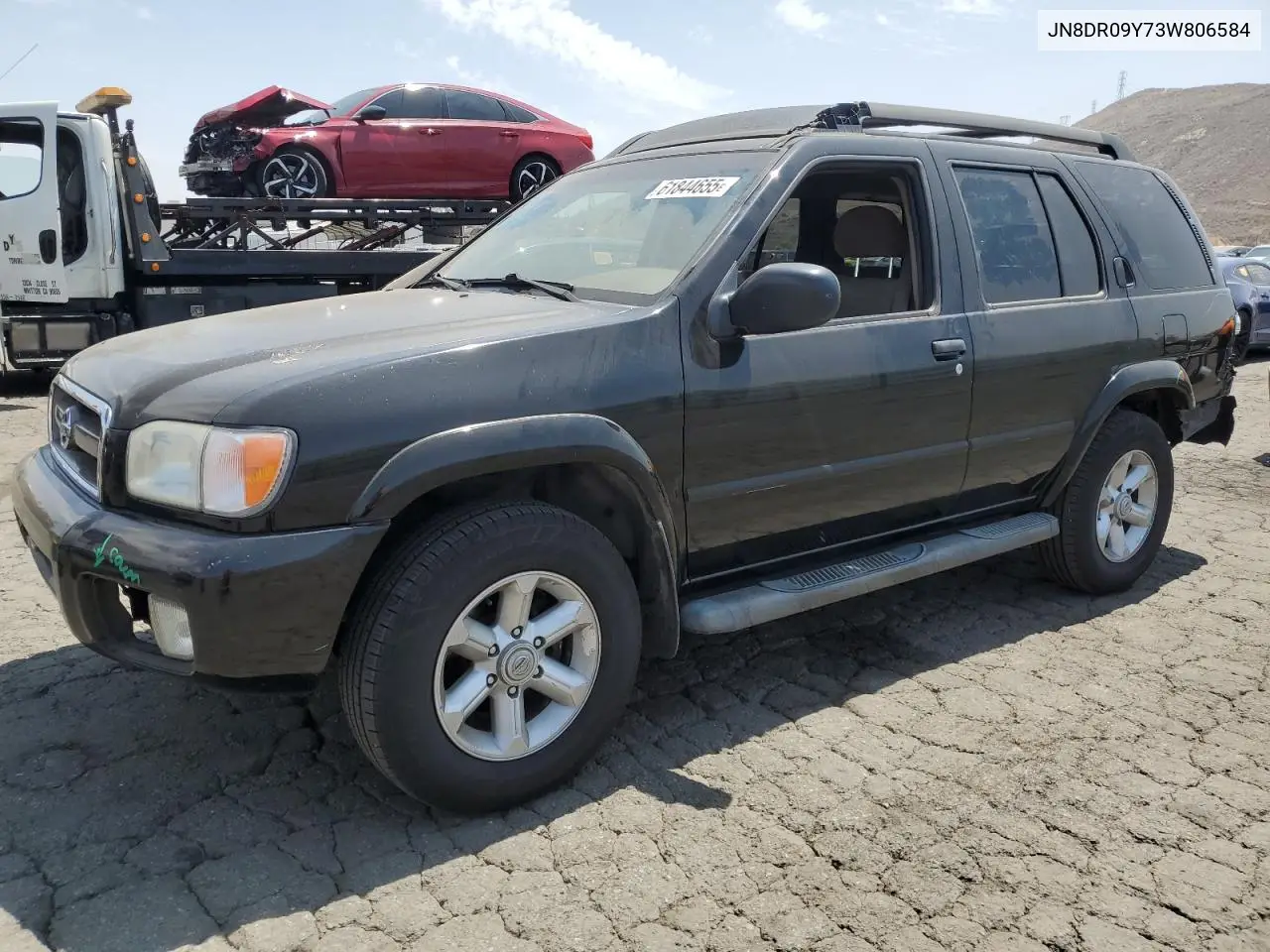 2003 Nissan Pathfinder Le VIN: JN8DR09Y73W806584 Lot: 61844655