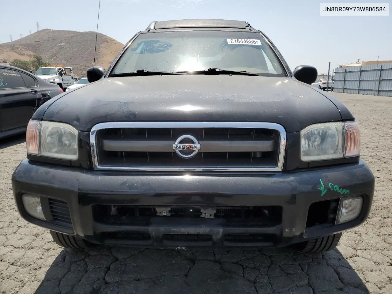 2003 Nissan Pathfinder Le VIN: JN8DR09Y73W806584 Lot: 61844655
