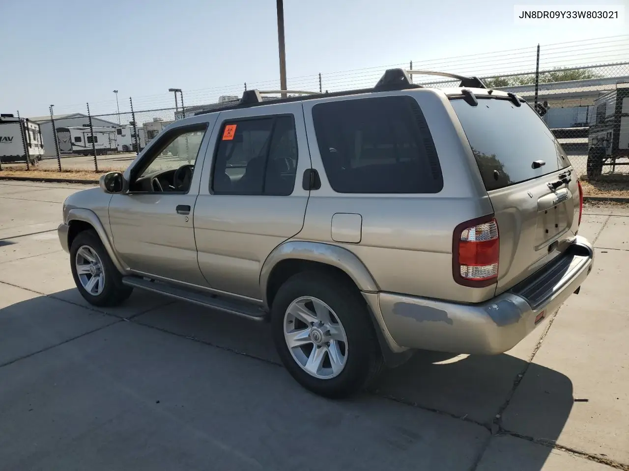 2003 Nissan Pathfinder Le VIN: JN8DR09Y33W803021 Lot: 61997135