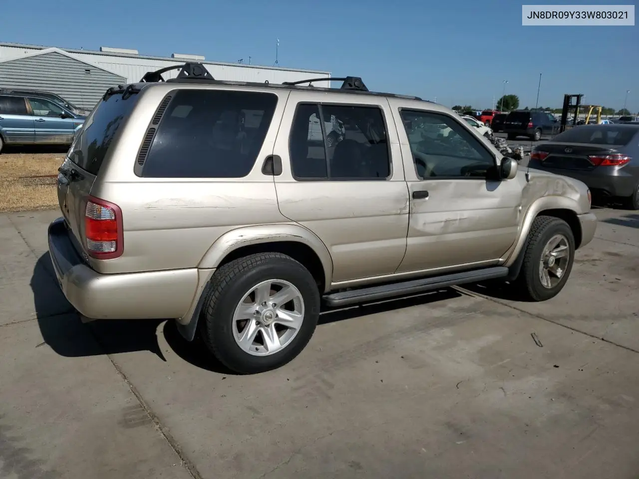 2003 Nissan Pathfinder Le VIN: JN8DR09Y33W803021 Lot: 61997135