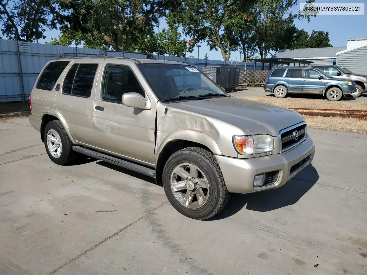 2003 Nissan Pathfinder Le VIN: JN8DR09Y33W803021 Lot: 61997135